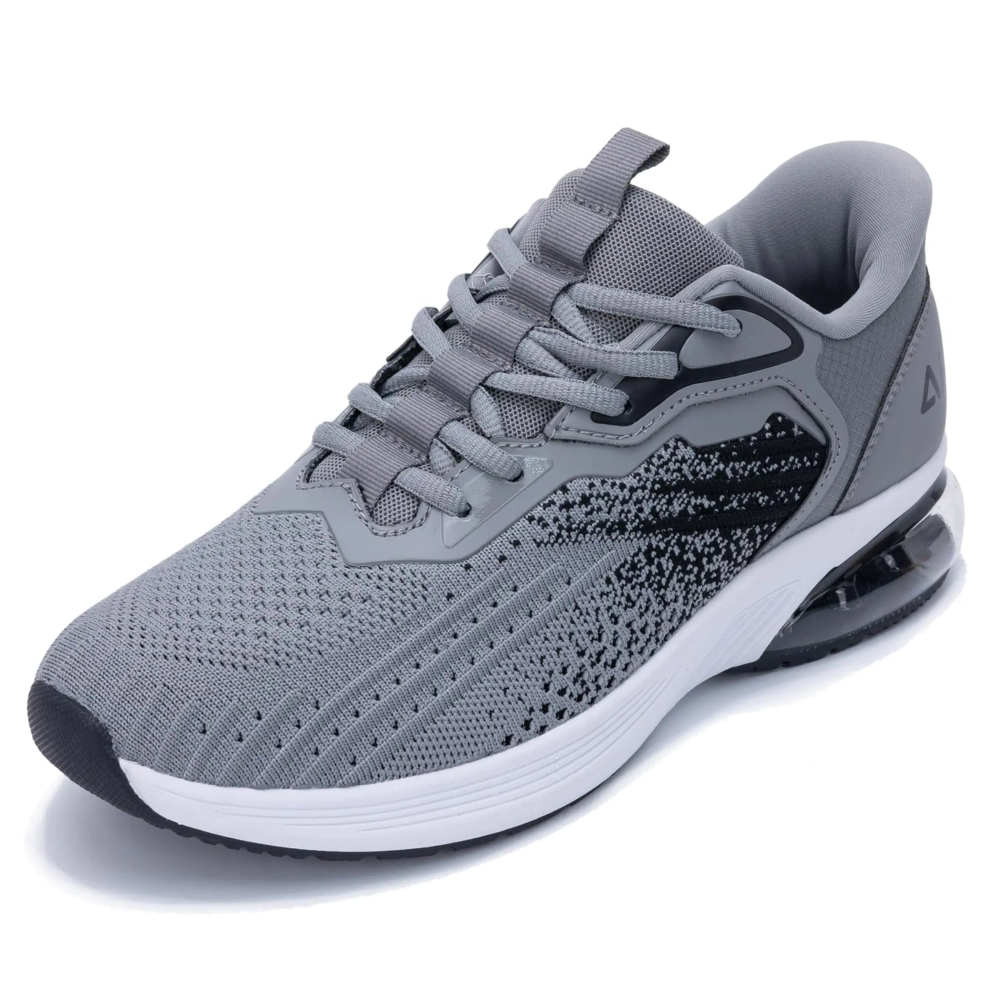 MAYKX Mens Air Athletic Running Shoes Hands Free Easy Slip On Sneakers Lightweight Comfortable Tennis Gym Walking Shoes for Men GreyBlack Size 9.5