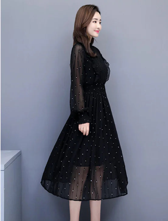 Solid Color Elegant Fashion Dress