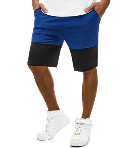 Men's Casual Color Block Five Point Shorts