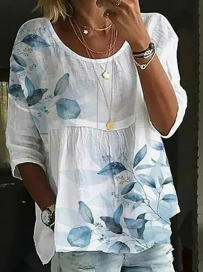 Plus Size Striped Casual T-Shirt