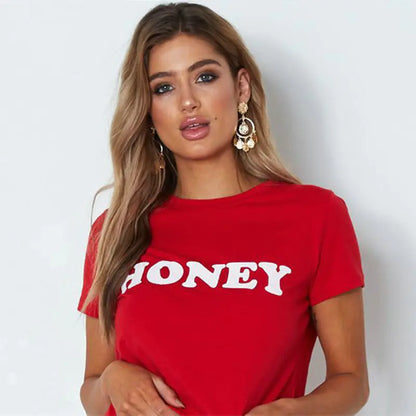 HONEY Graphic Letter T-Shirt