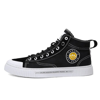 High-Top Canvas Shoes for Students and Casual Wear