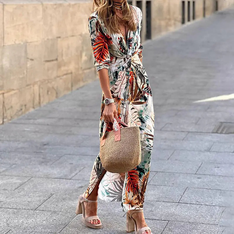 Elegant Women's Feather Dress