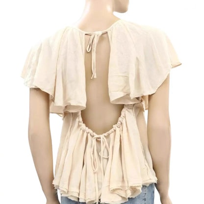 Linen Texture Round Neck Casual Shirt