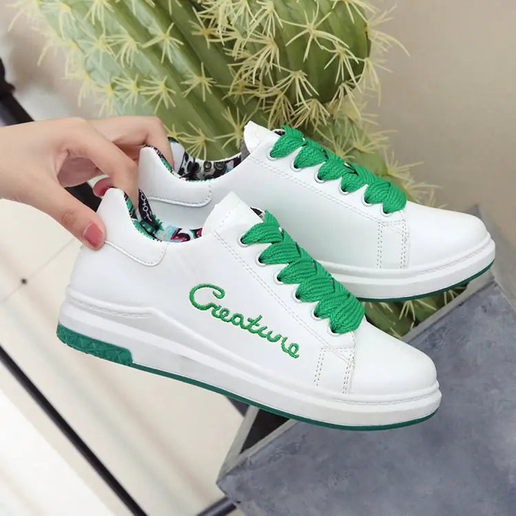 White Sneakers, Flat Shoes for Students