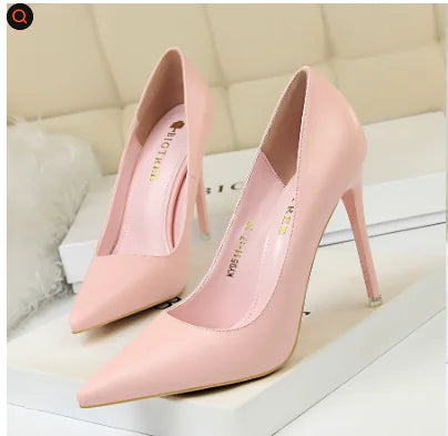 9511-17 Korean Style Slim High Heel Women's Shoes
