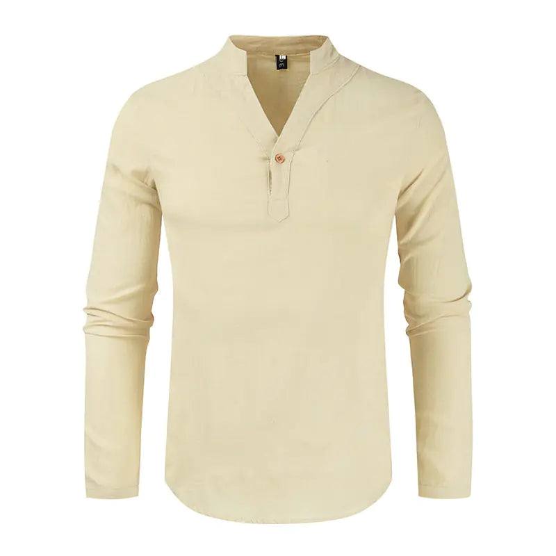 Casual Loose Long-Sleeved Shirt in European Style