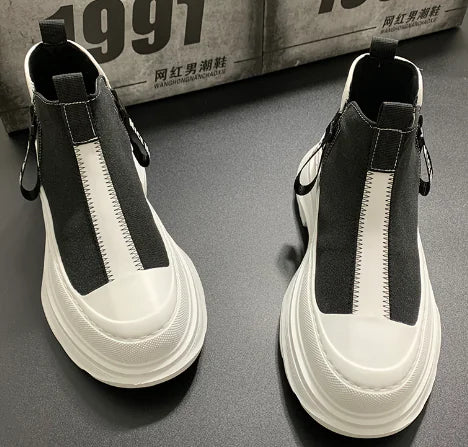 נעלי קז'ואל גבוהות אופנתיות לגברים (סתיו/חורף)