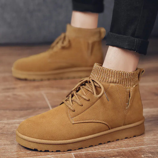 Thickened High-Top Cotton Shoes for Men