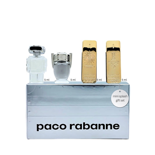 Paco Rabanne Perfume for Men Variety 4 Piece Mini Gift Set