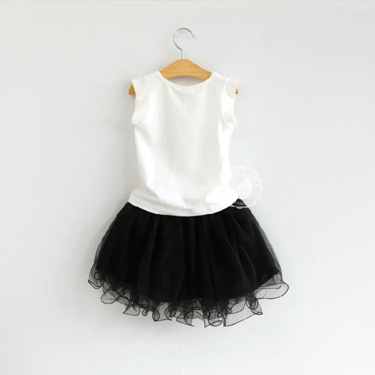 Sequin Bow T-Shirt, Perfume Bottle T-Shirt, Skirt Set