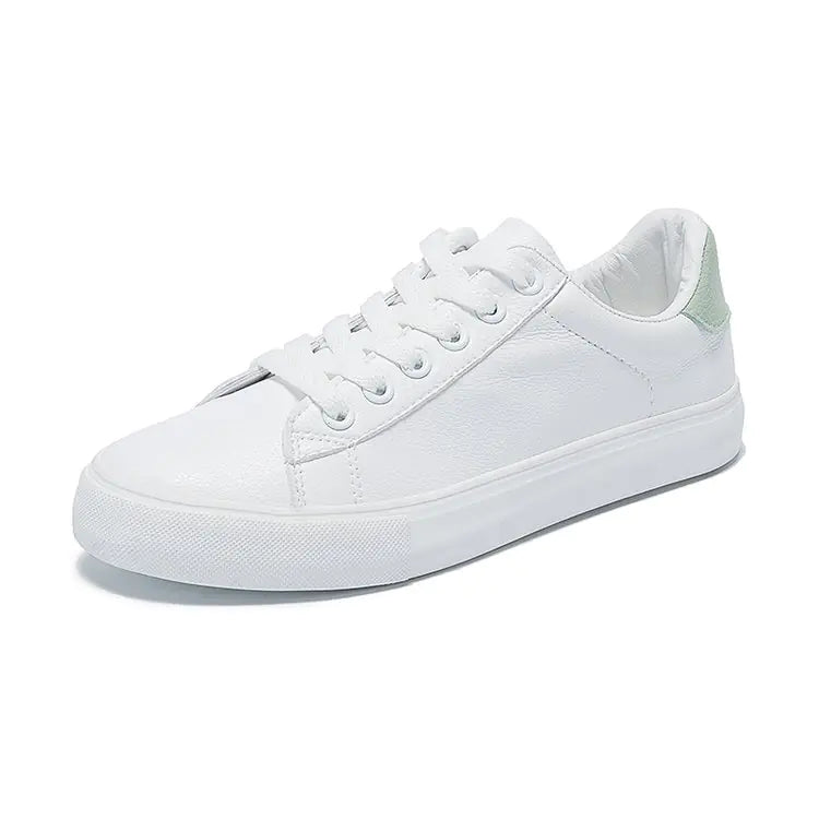 Breathable Flat Sneakers - Pineapple Design (White)