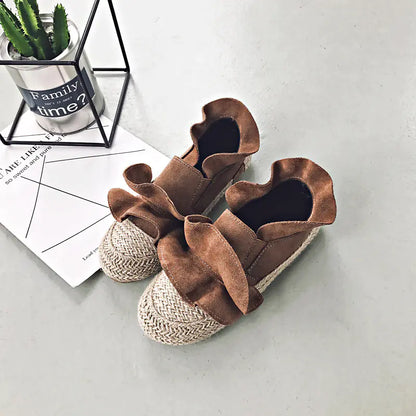 Suede Flat Shoes for Women (Slip-On Style)