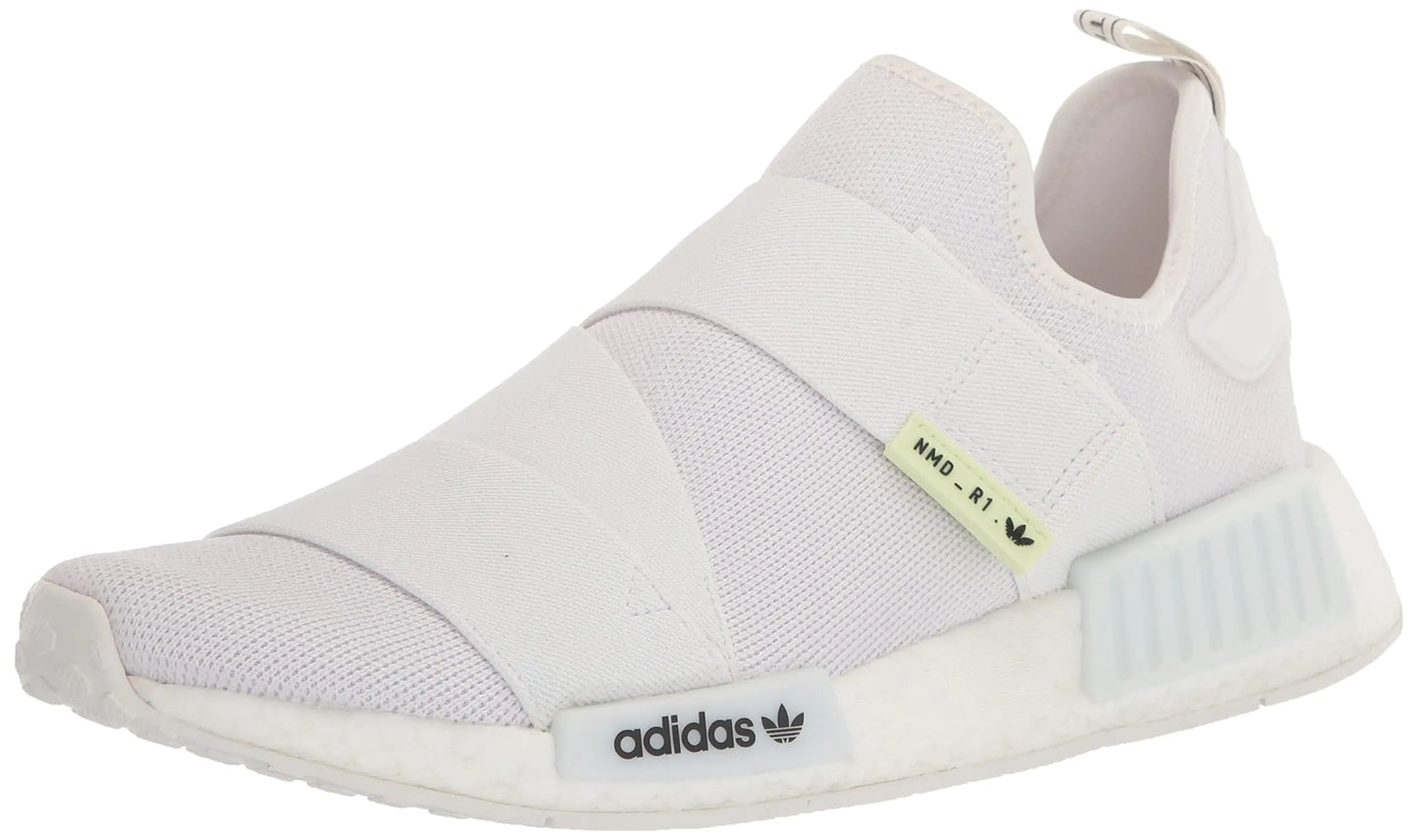 adidas Womens NMD_r1 Sneaker White/White/Black 8