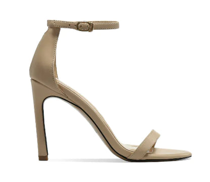 Open-Toe High Heels, Fashionable Strap Shoes, Plus Size