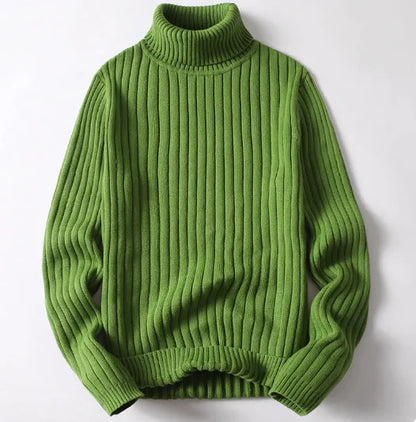 Unisex Striped Turtleneck Sweater