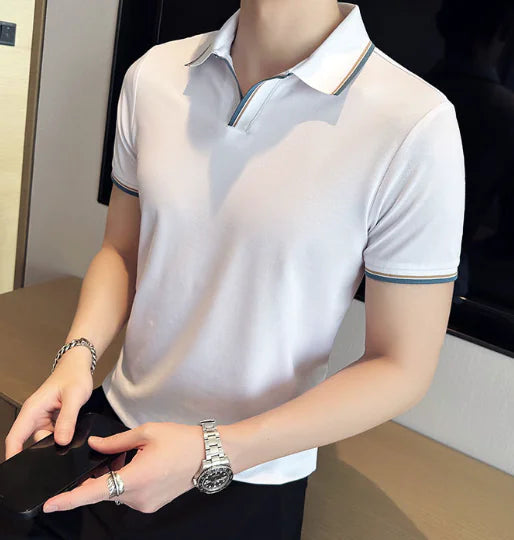 Buttonless Polo Shirt / Casual T-Shirt (One Piece)