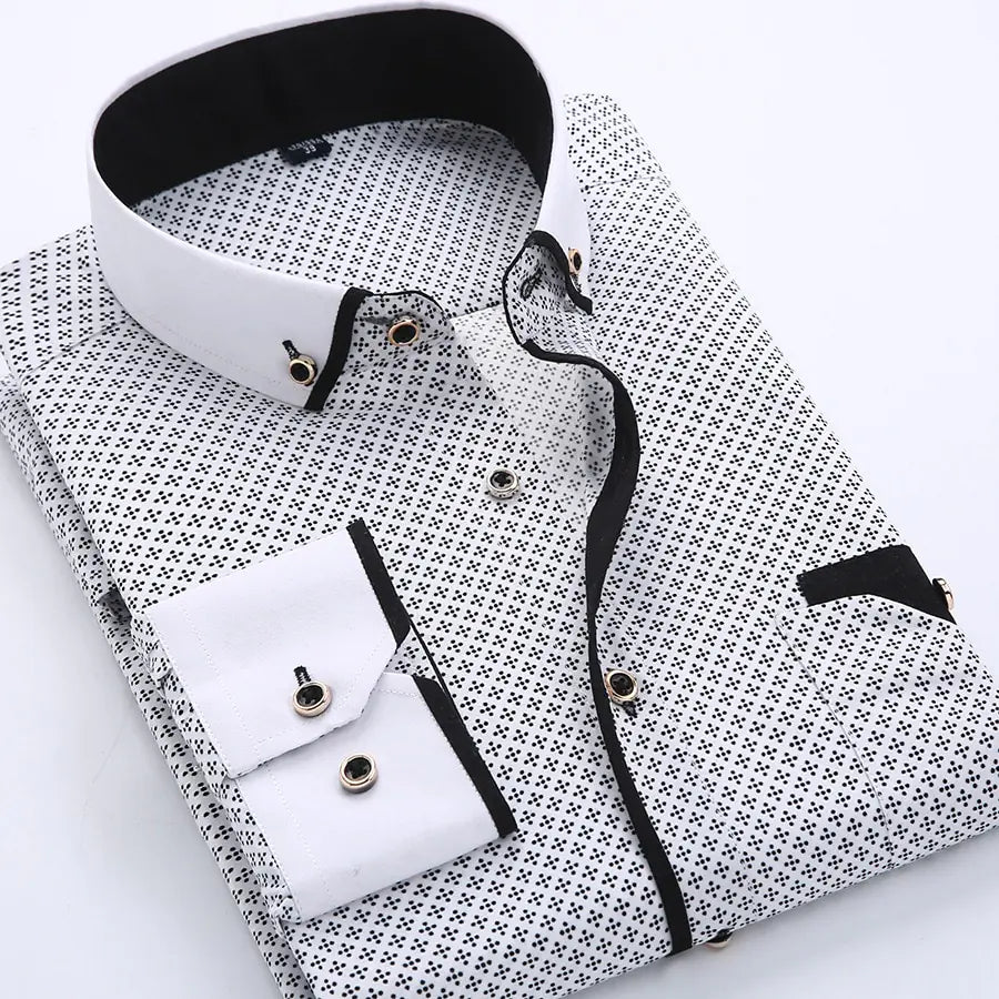 Men's Slim Fit Casual Cotton Shirts for Daily Wear
