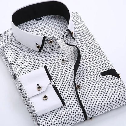 Men's Slim Fit Casual Cotton Shirts for Daily Wear