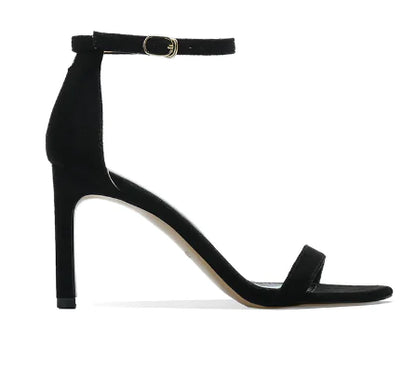 Open-Toe High Heels, Fashionable Strap Shoes, Plus Size