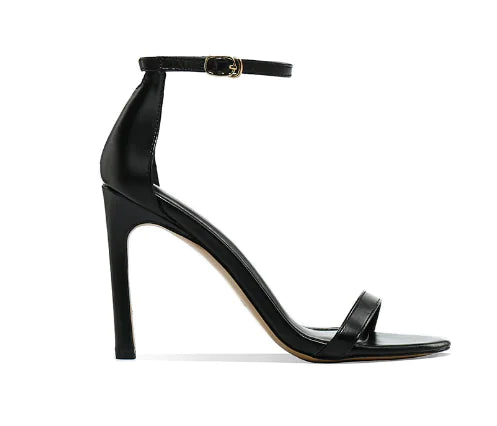 Open-Toe High Heels, Fashionable Strap Shoes, Plus Size