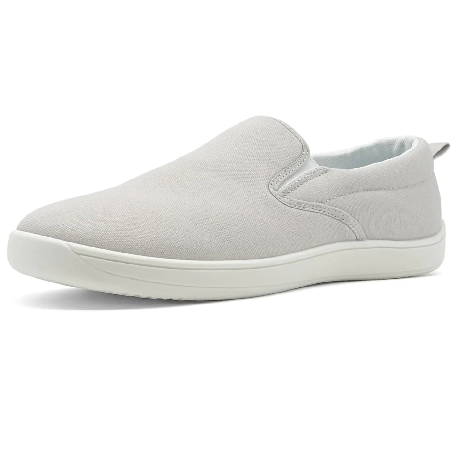 Slip on Shoes for Men Classic Canvas Casual Shoes Comfortable Flats Mens White Loafers Low Top Sneakers Hands Free