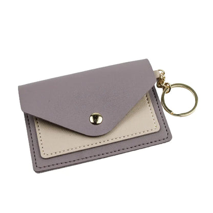STERCULIA Birth Control Pill Case/Wallet PU Leather Medicine Holder Keychain Envelope Purse(Purple)