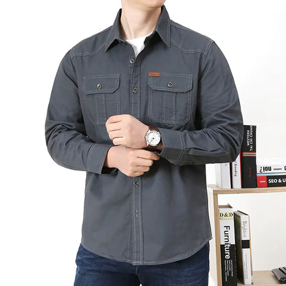 Men's Fashion Long Sleeve Casual Shirt for Daily Wear