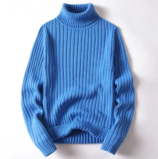 Unisex Striped Turtleneck Sweater