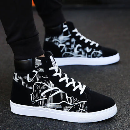 Spring High-Top Korean Casual Canvas Shoes for Teens