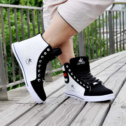 Trendy High-Top Men's Casual Sports Shoes, Korean Style