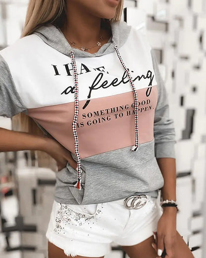 Women's Long-Sleeve Hoodie Sweater Top