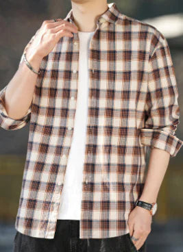 Casual Men's Shirt in Cotton Polyester Blend