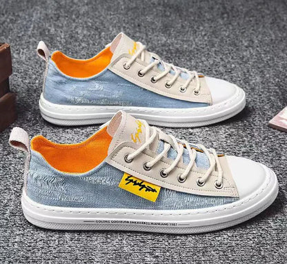 Men's Low-Top Casual Sneakers - Stylish Korean Running Shoes