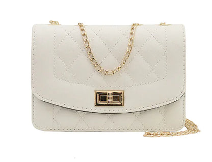 Chanel Style Diamond Chain Crossbody Bag for Women
