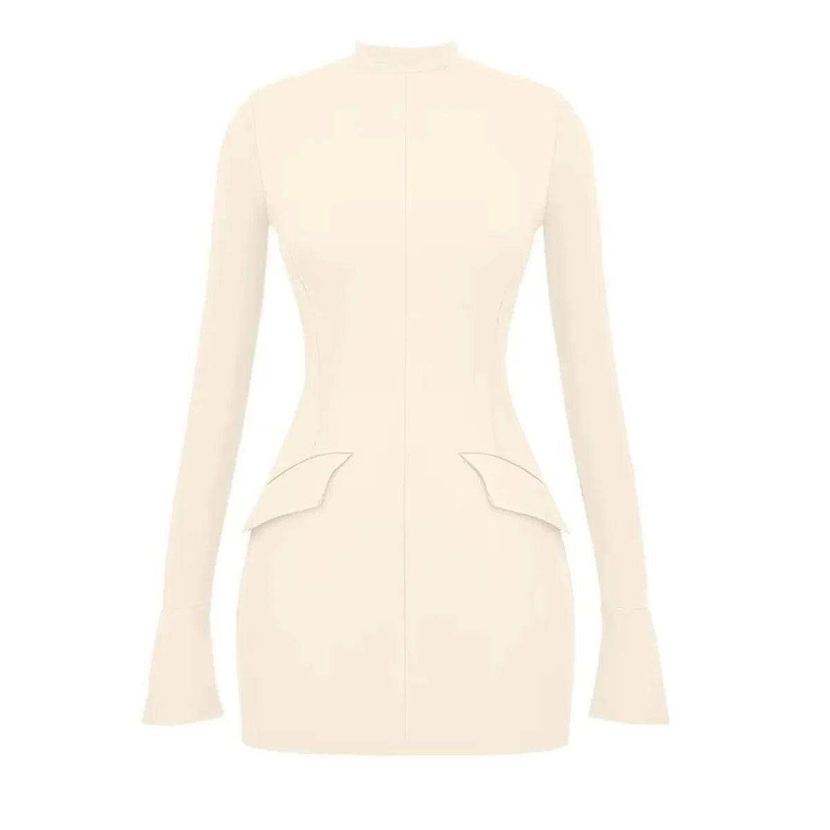 Elegant Slim-Fit Long-Sleeved Dress