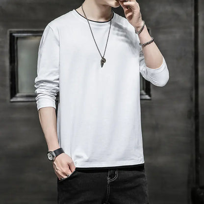 Men's Long-sleeved Casual Two-piece T-shirt