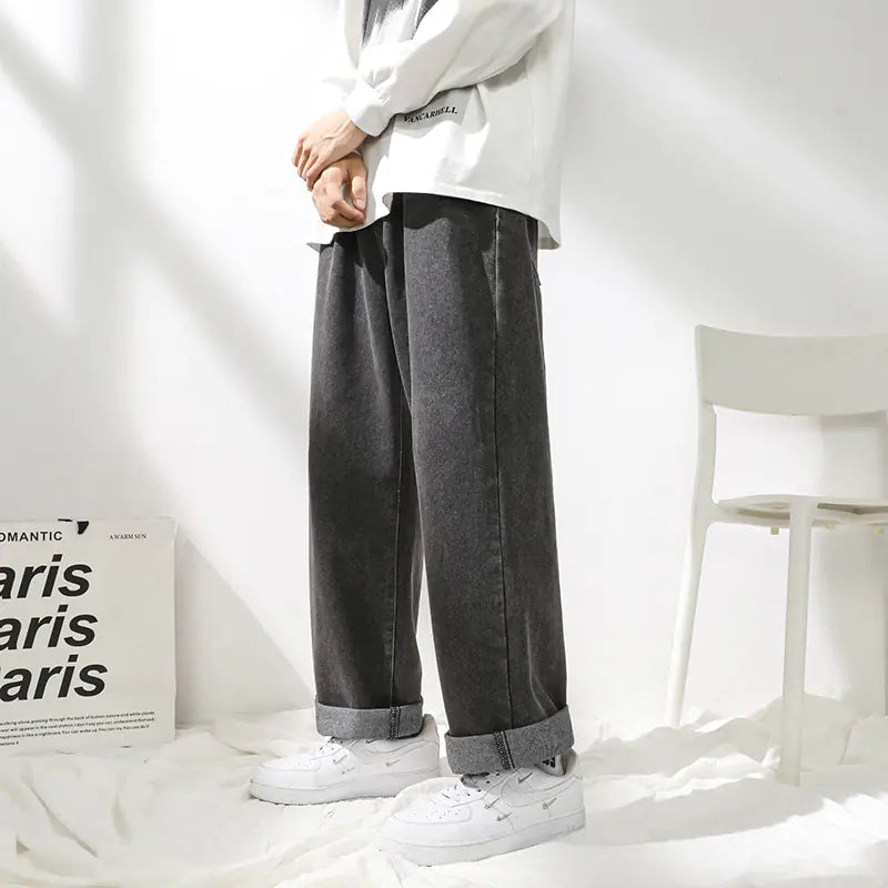 Men's Straight Loose Sports Jeans