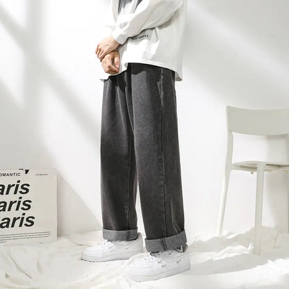 Men's Straight Loose Sports Jeans