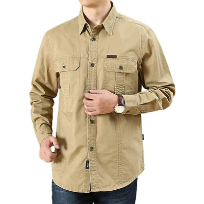 Men's Fashion Long Sleeve Casual Shirt for Daily Wear