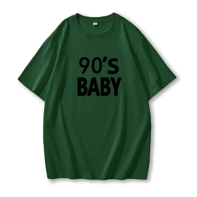 Hirsionsan Women's Oversized Aesthetic Letter T-Shirt