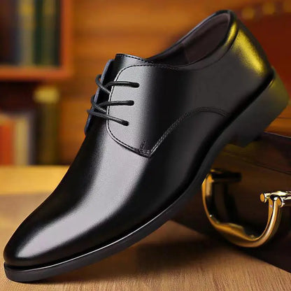Men's Business Casual Leather Shoes for Office and Weddings