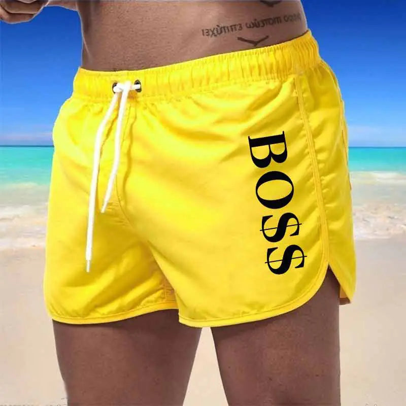 Men's Fashion Beach Shorts - Multi-Color Polyester Shorts