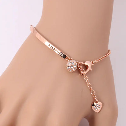 Happiness Rose Gold and Gold Ball Bracelet