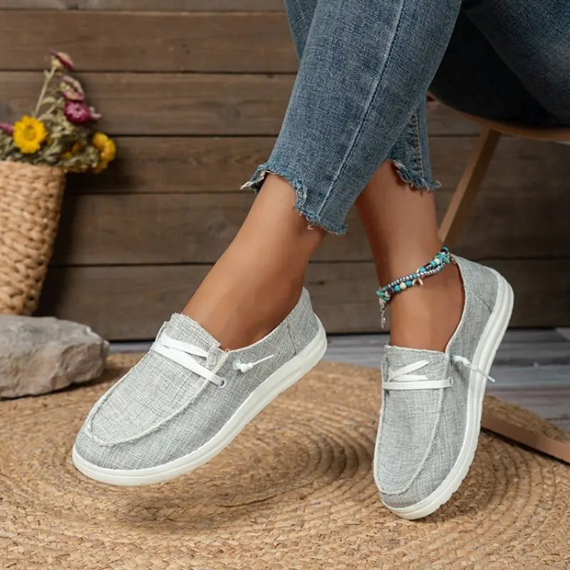 Casual Lightweight Slip-On Canvas Shoes for Women