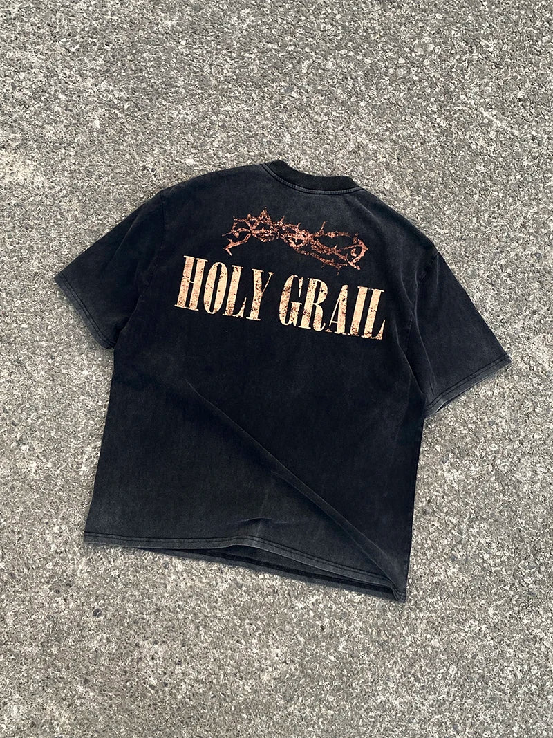 SAINT MICHAEL Vintage Heavyweight Casual T-shirt Large