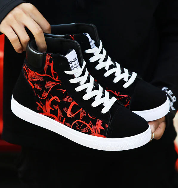 Spring High-Top Korean Casual Canvas Shoes for Teens
