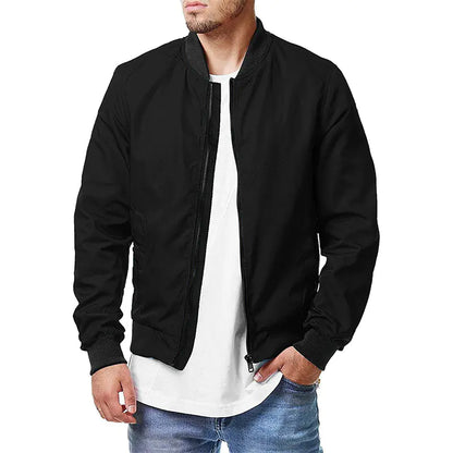 Men's Oversized Bomber Jacket for Spring and Autumn