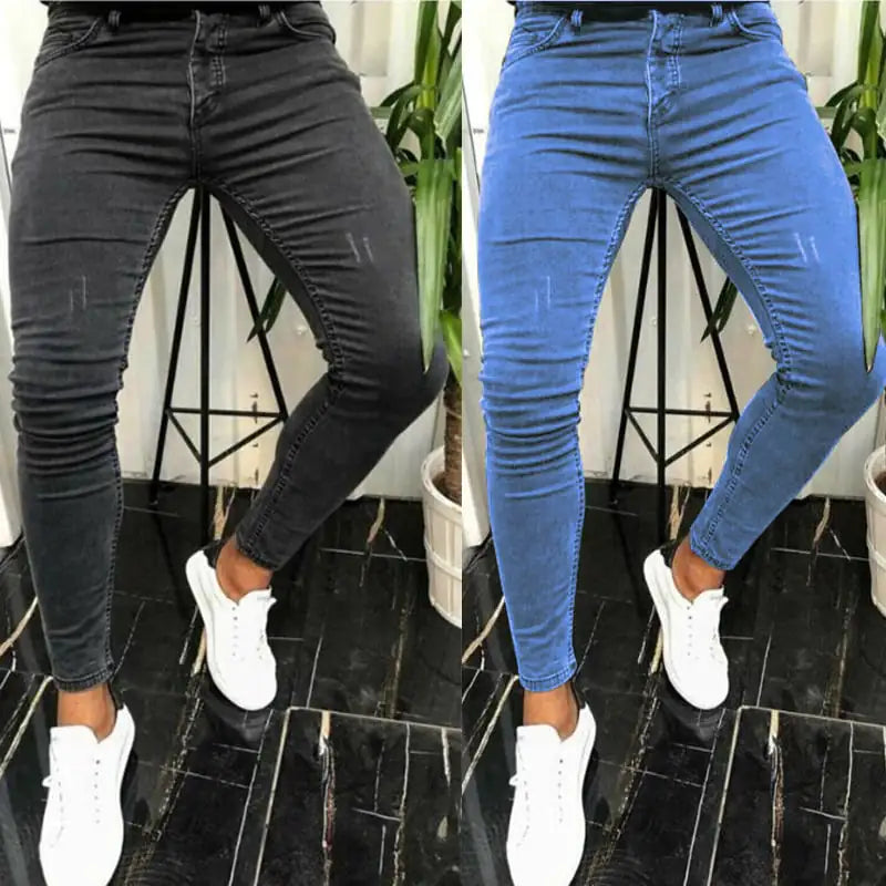Men's Simple Stretch Skinny Jeans