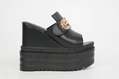 Gucci Summer Platform Wedge Heels